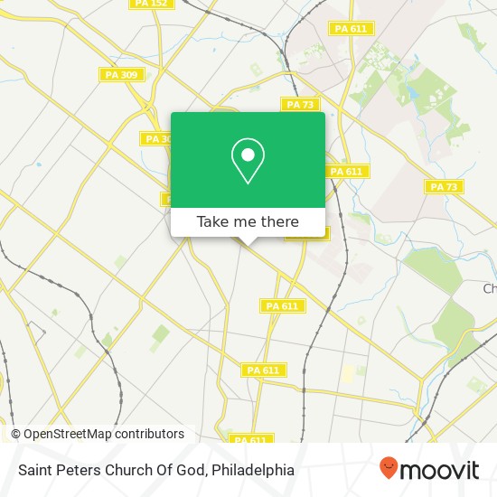 Saint Peters Church Of God map