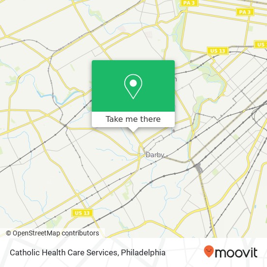 Catholic Health Care Services map