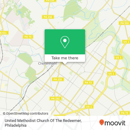 United Methodist Church Of The Redeemer map