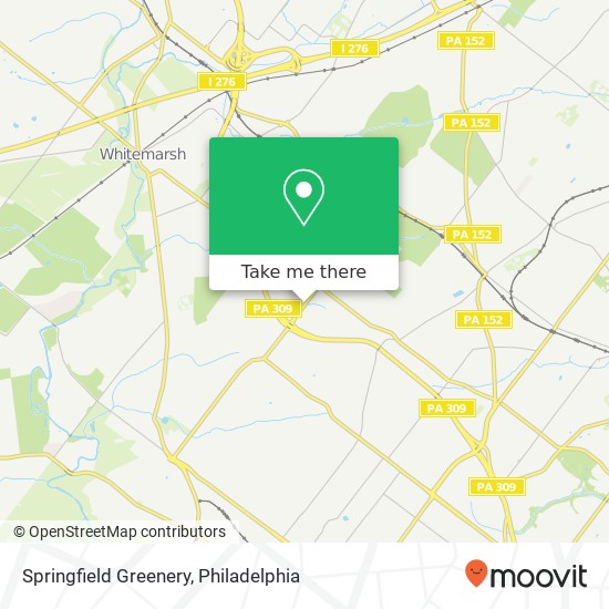 Mapa de Springfield Greenery