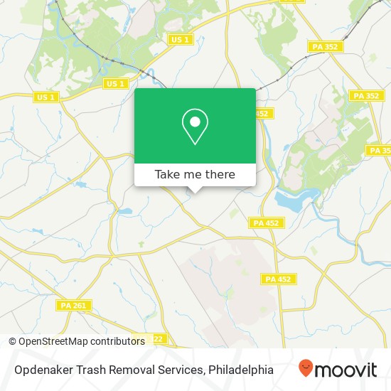 Mapa de Opdenaker Trash Removal Services