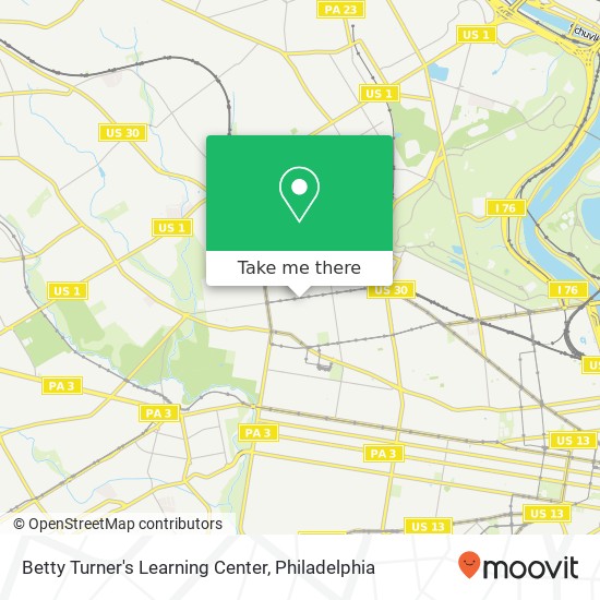 Mapa de Betty Turner's Learning Center