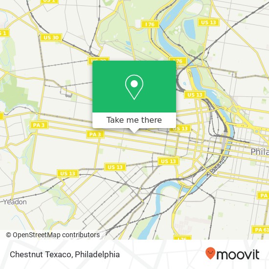 Chestnut Texaco map