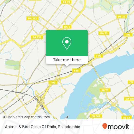 Mapa de Animal & Bird Clinic Of Phila