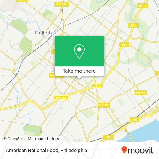 Mapa de American National Food