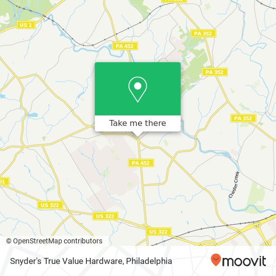 Mapa de Snyder's True Value Hardware