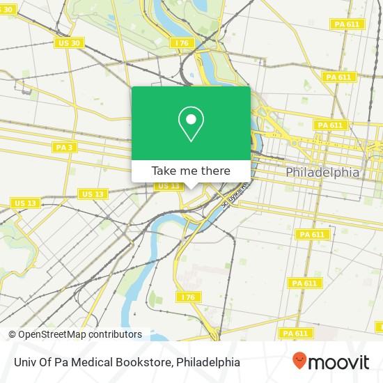 Mapa de Univ Of Pa Medical Bookstore