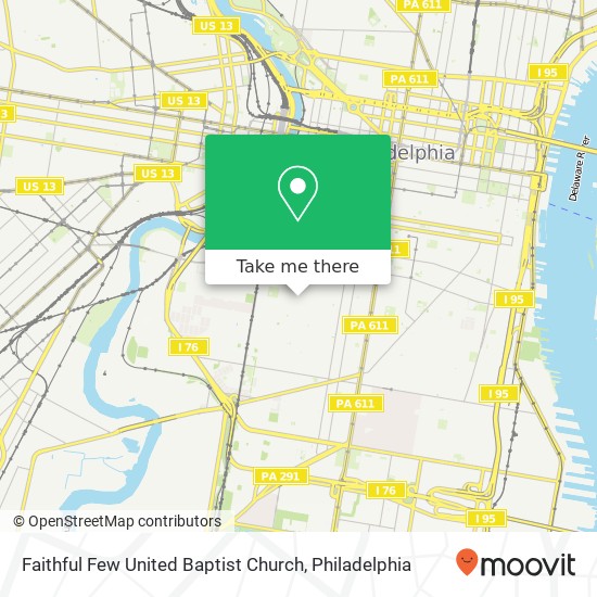 Mapa de Faithful Few United Baptist Church