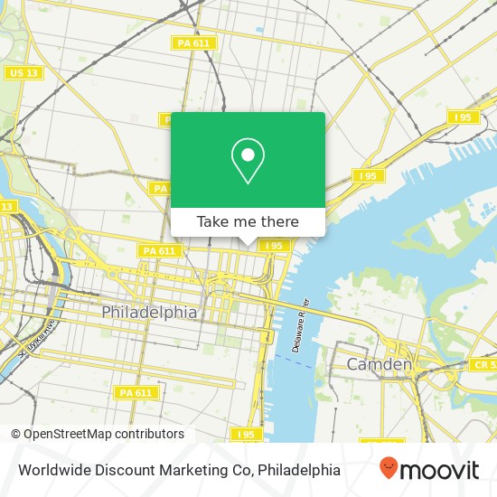 Mapa de Worldwide Discount Marketing Co