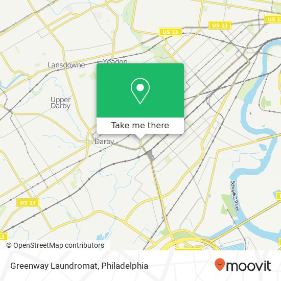 Mapa de Greenway Laundromat