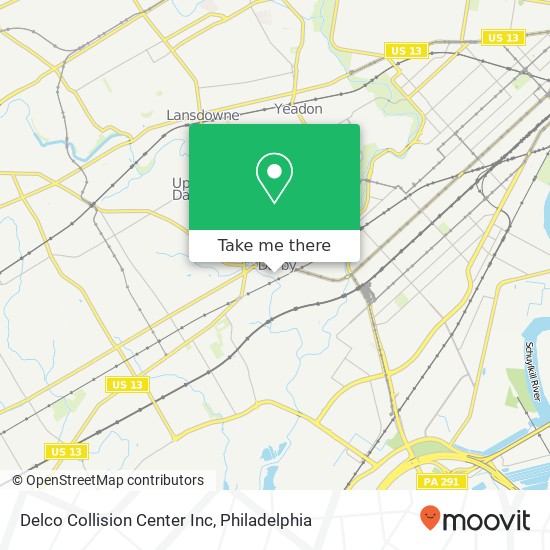 Mapa de Delco Collision Center Inc