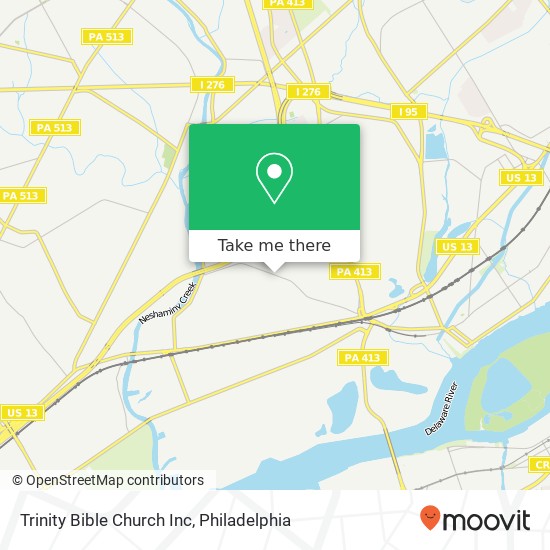 Mapa de Trinity Bible Church Inc