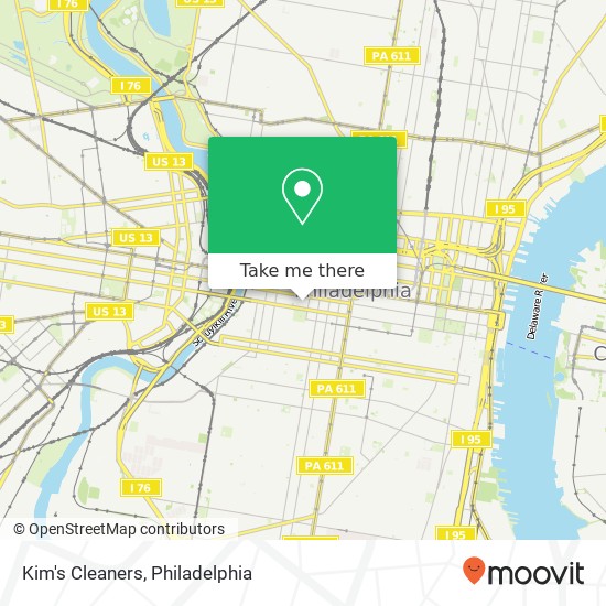 Kim's Cleaners map