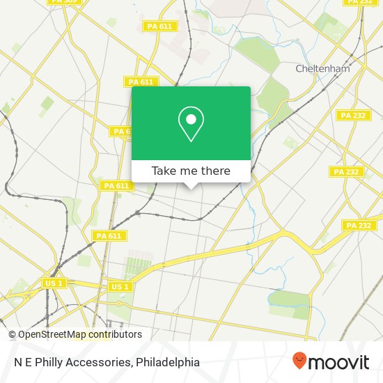 Mapa de N E Philly Accessories