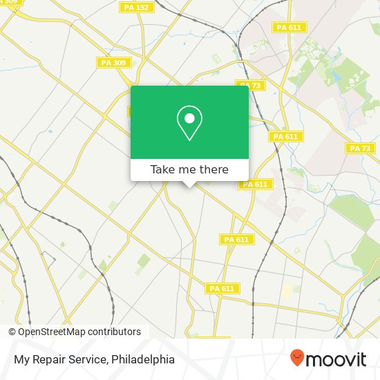 Mapa de My Repair Service