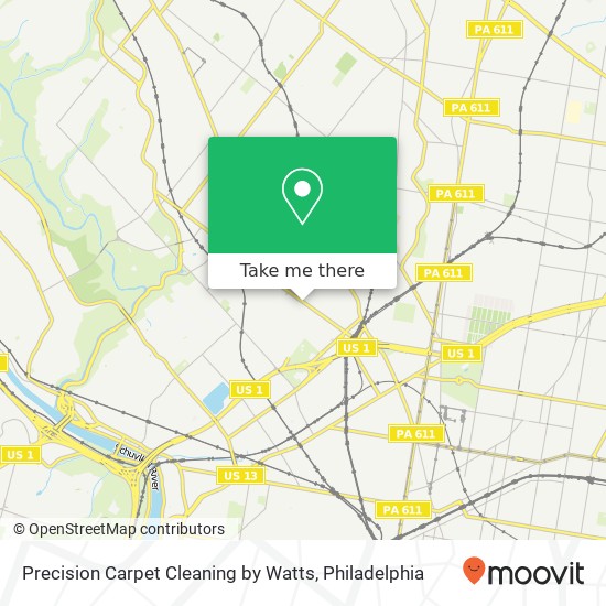 Mapa de Precision Carpet Cleaning by Watts