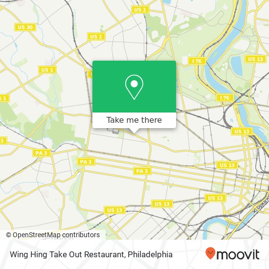 Wing Hing Take Out Restaurant map