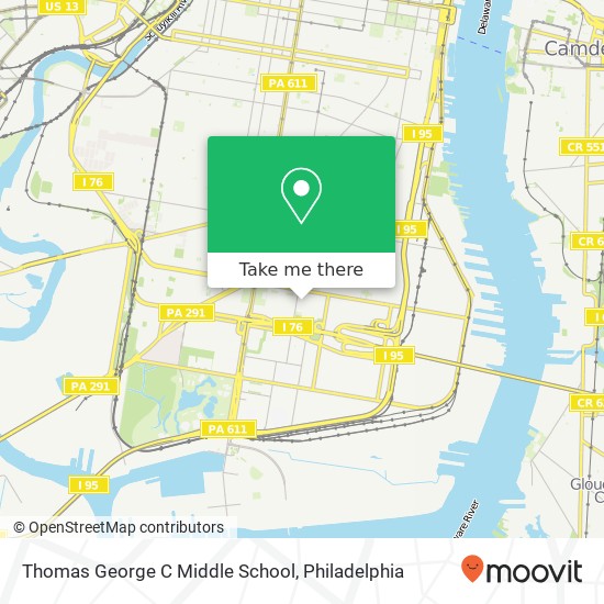 Mapa de Thomas George C Middle School