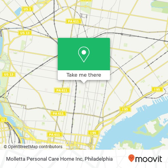 Molletta Personal Care Home Inc map
