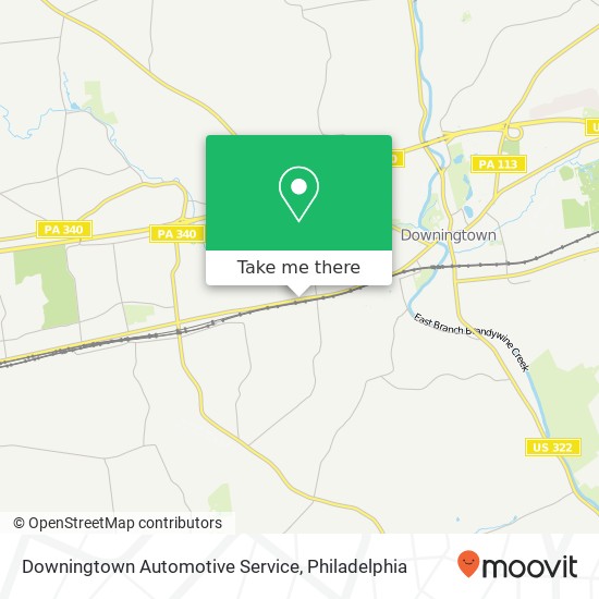 Downingtown Automotive Service map