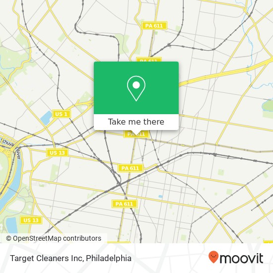 Mapa de Target Cleaners Inc