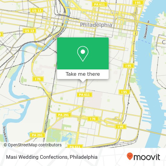 Masi Wedding Confections map