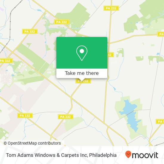 Tom Adams Windows & Carpets Inc map