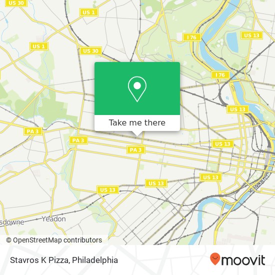 Stavros K Pizza map