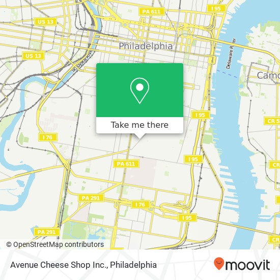 Avenue Cheese Shop Inc. map