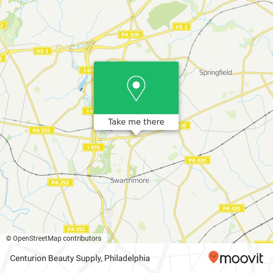 Mapa de Centurion Beauty Supply