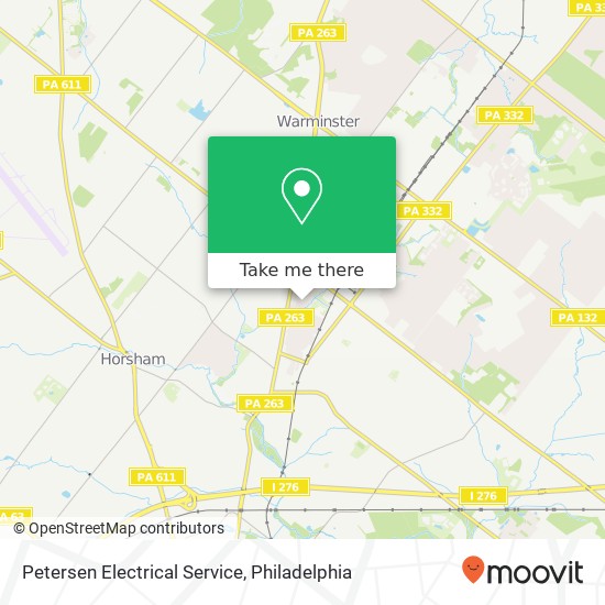 Petersen Electrical Service map