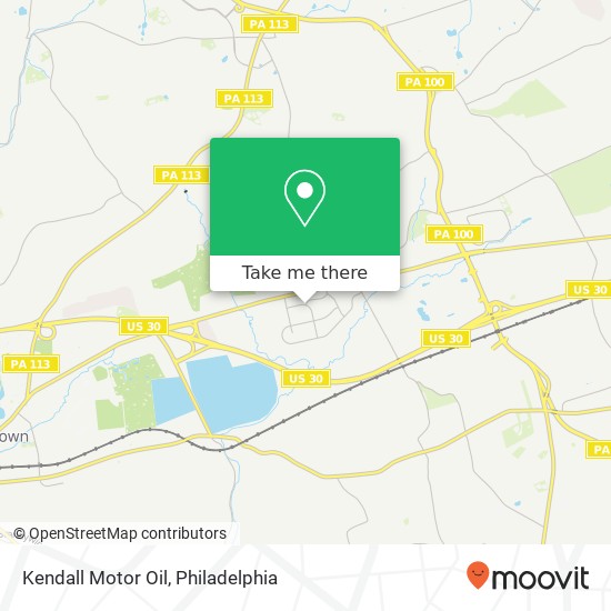 Mapa de Kendall Motor Oil