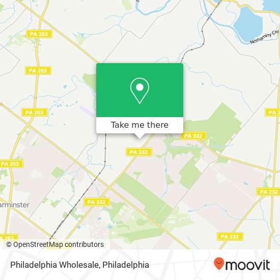 Mapa de Philadelphia Wholesale