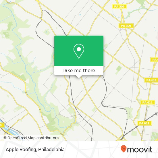 Apple Roofing map