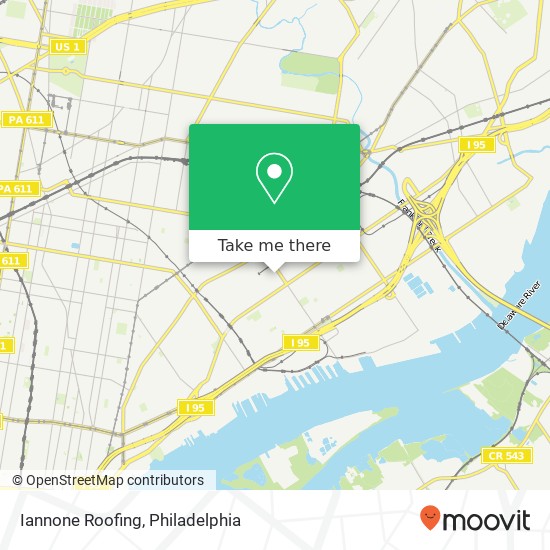 Iannone Roofing map