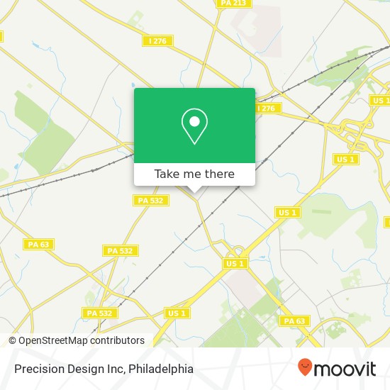 Precision Design Inc map