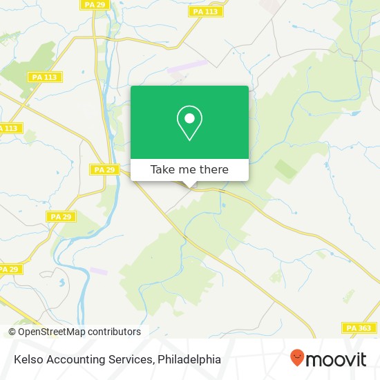 Mapa de Kelso Accounting Services