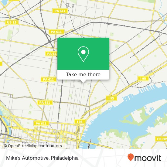 Mike's Automotive map