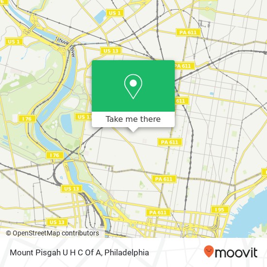 Mount Pisgah U H C Of A map