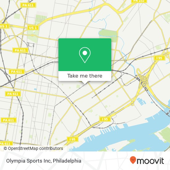 Olympia Sports Inc map