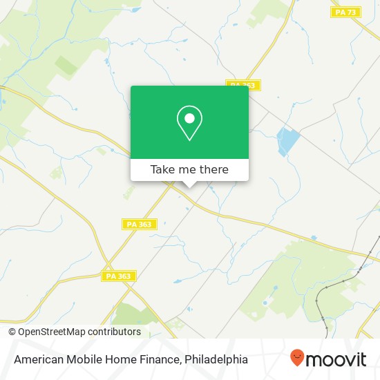 American Mobile Home Finance map