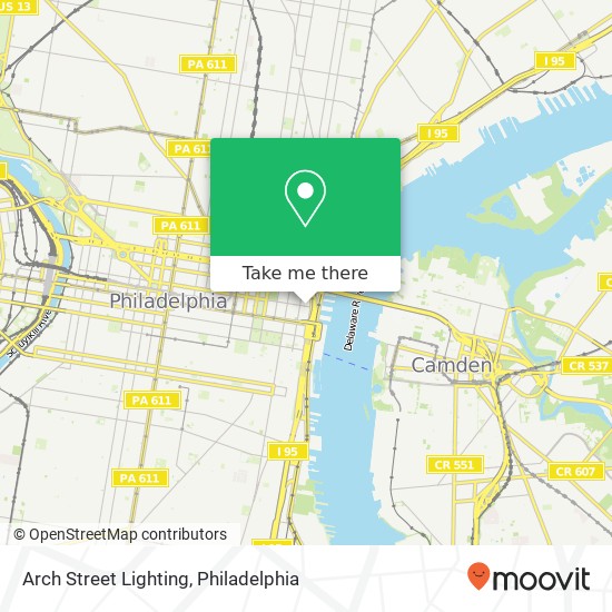Arch Street Lighting map