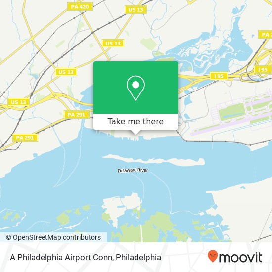 Mapa de A Philadelphia Airport Conn
