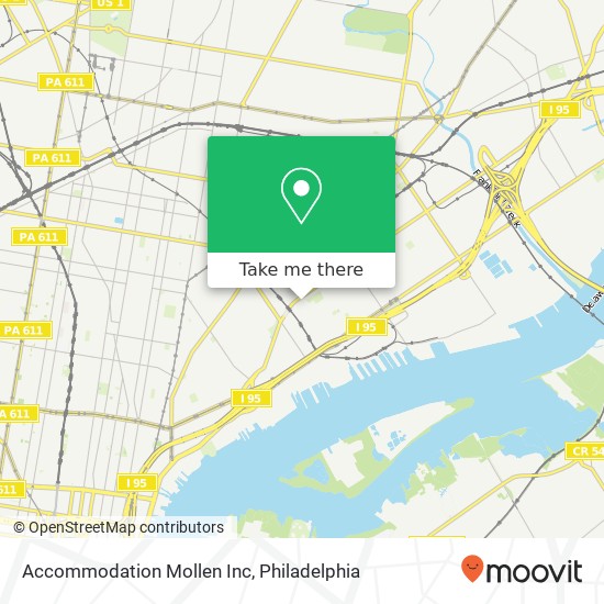 Mapa de Accommodation Mollen Inc