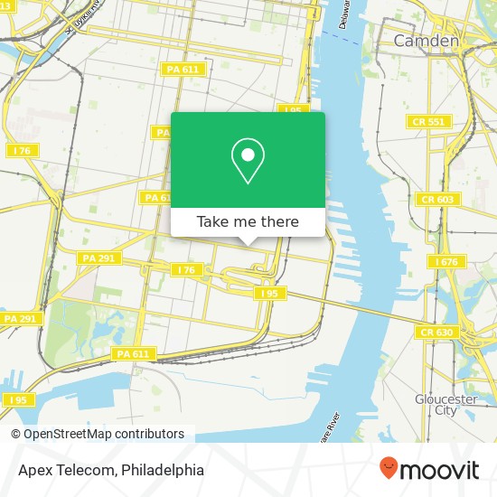 Mapa de Apex Telecom