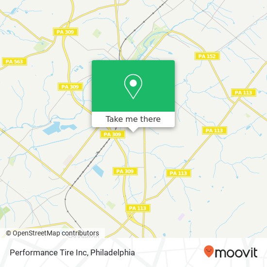 Performance Tire Inc map