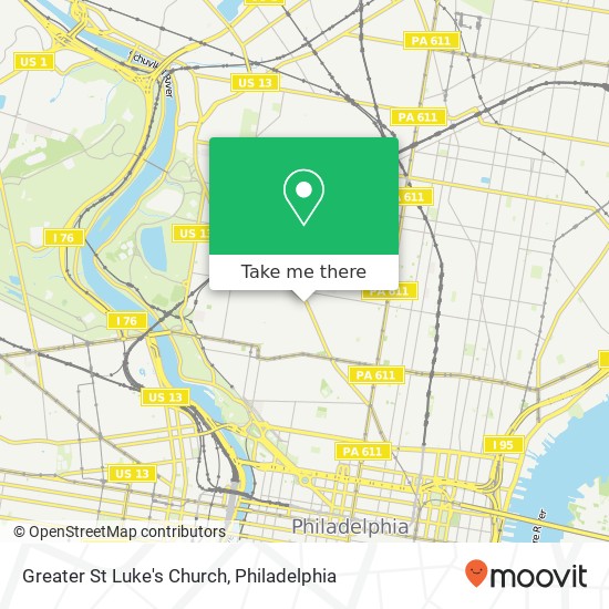 Greater St Luke's Church map