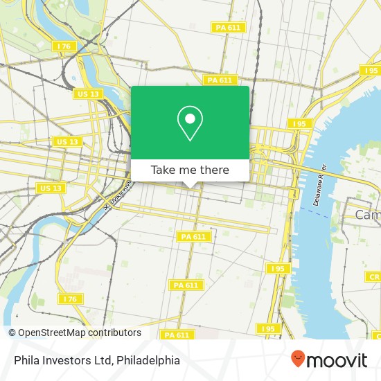 Phila Investors Ltd map