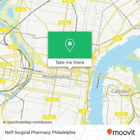 Mapa de Neff Surgical Pharmacy