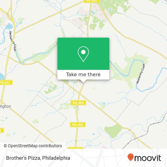 Brother's Pizza map